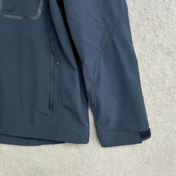 NWOT Gerry Men's XL Navy Hooded Soft Shell Fleece Lined Jacket - Picture 9 of 11